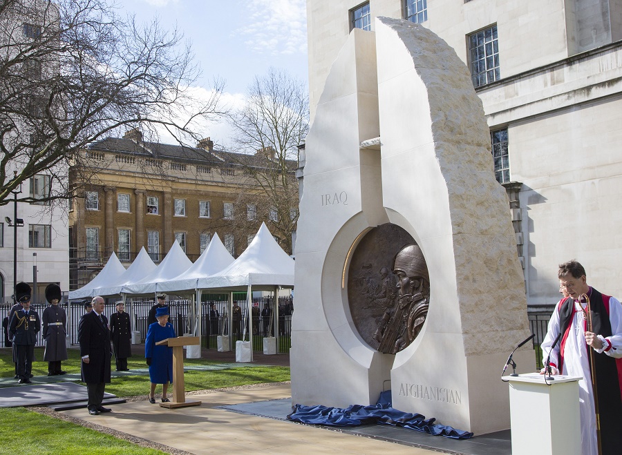 The unveiling of the Iraq and Afghanistan Memorial