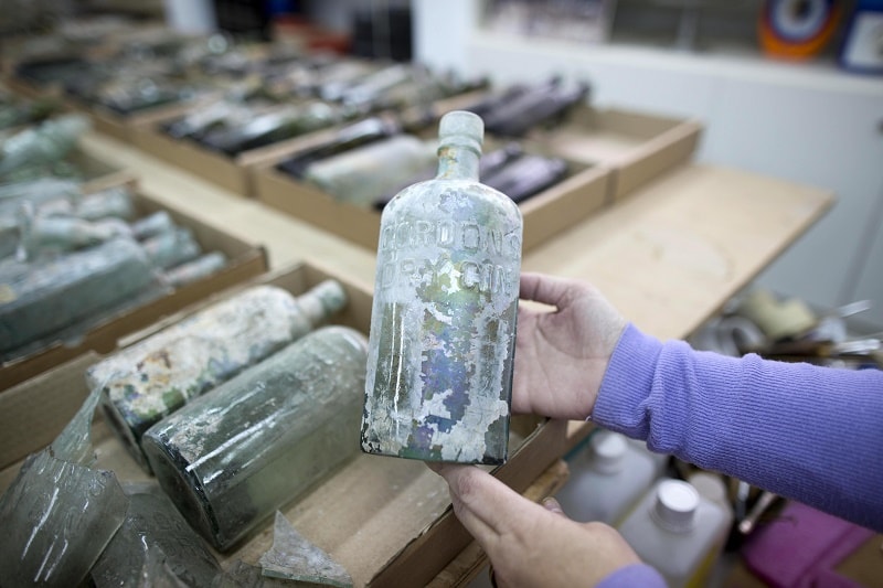 Izraelio archeologai aptiko šimtus alkoholio butelių, kuriuos per Pirmąjį pasaulinį karą ištuštino britų kariai