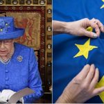 Mėlyną skrybėlę su geltonomis gėlytėmis dėvėjusi karalienė Elžbieta II pademonstravo savo poziciją dėl „Brexit“?