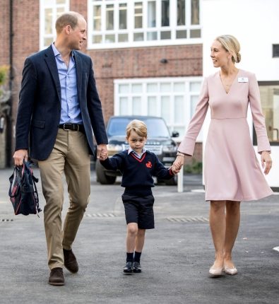 Kembridžo kunigaikštienė Kate dėl prastos savijautos praleido pirmą princo George’o dieną mokykloje