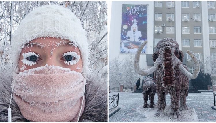 Kaip atrodo –62 °C viename Rusijos kaimelyje: ledukais virtusios blakstienos ir sprogstantys termometrai