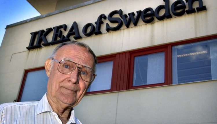 Mirė švedų baldų milžinės IKEA steigėjas Ingvaras Kampradas